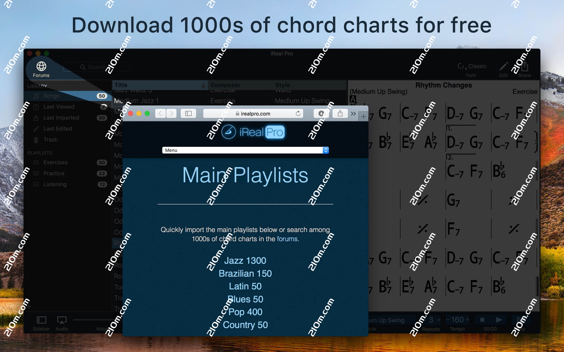 iReal Pro for Mac(专业的音乐伴奏软件)的截图