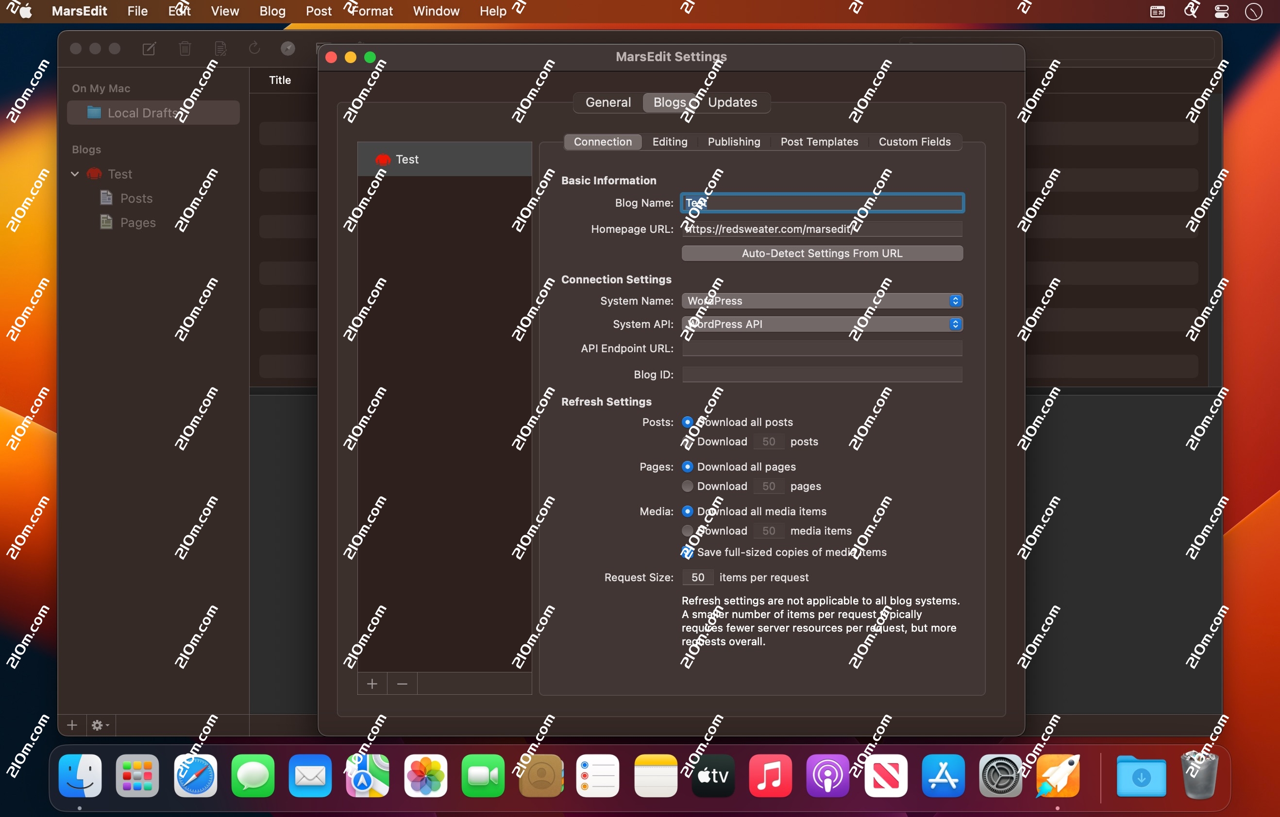 MarsEdit for Mac(博客写作软件)的截图