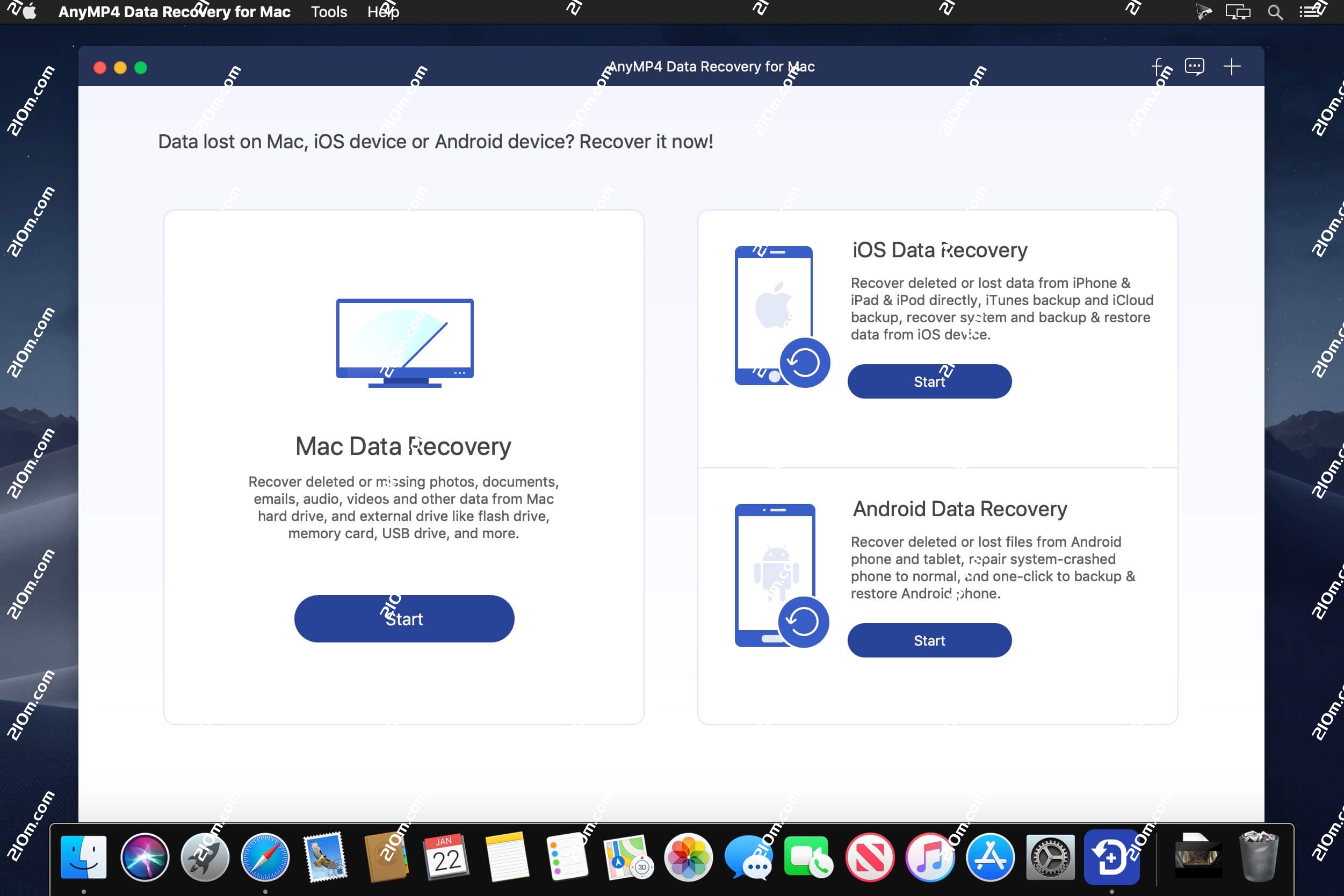 AnyMP4 Data Recovery for mac(mac数据恢复软件)的截图