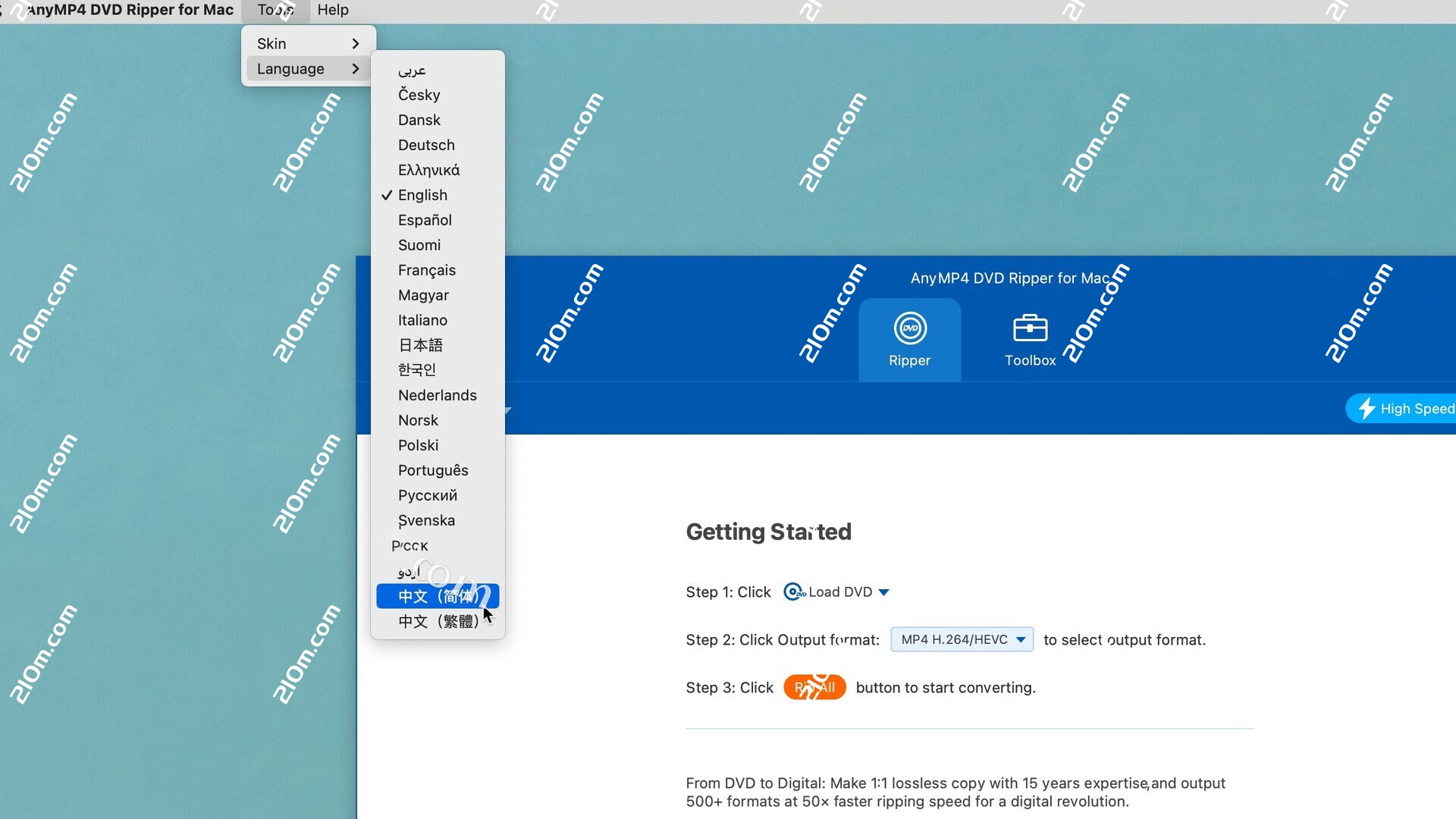 AnyMP4 DVD Ripper for Mac(DVD转换工具)