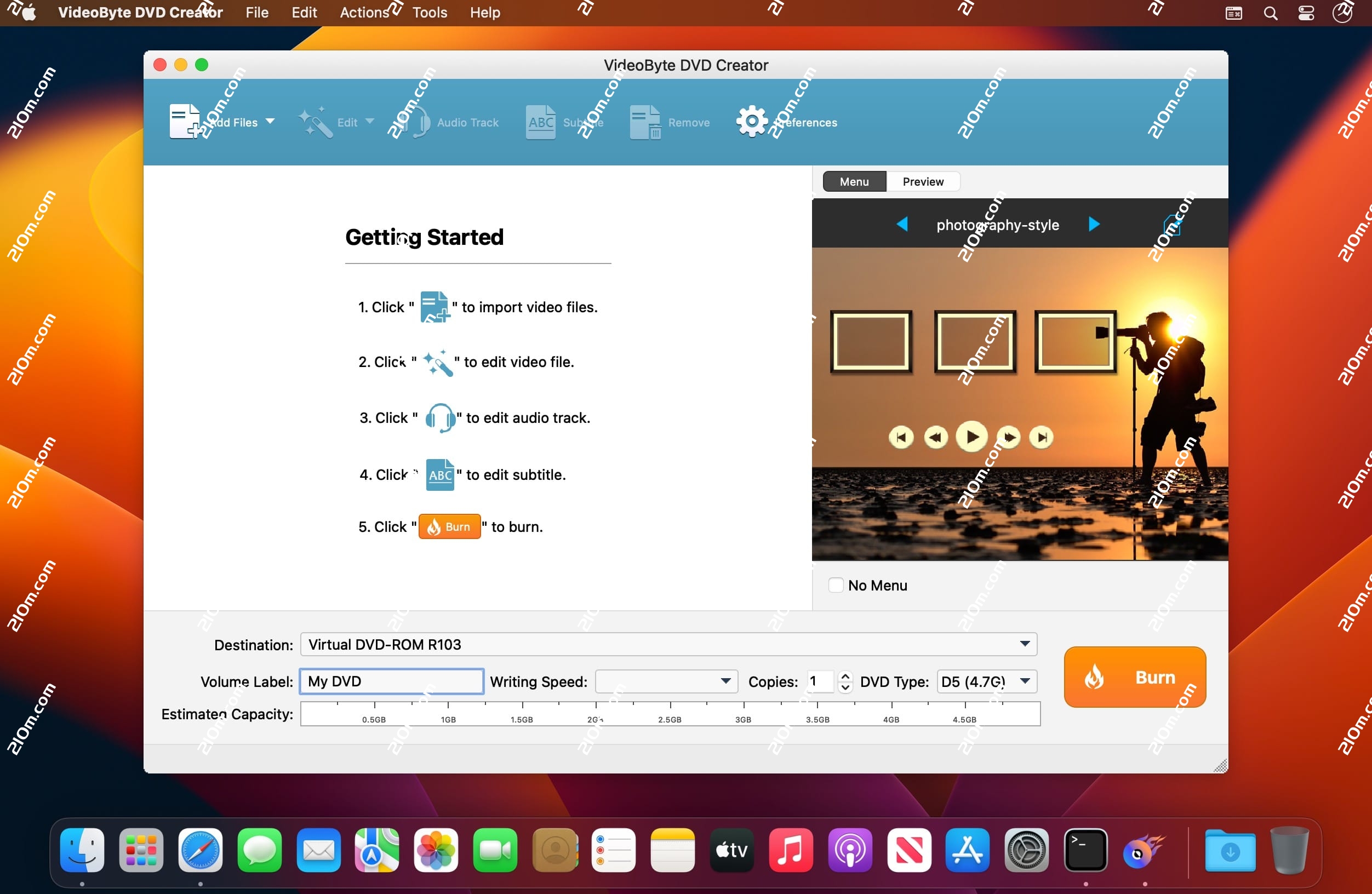 VideoByte DVD Creator for Mac(蓝光光盘刻录软件)的截图