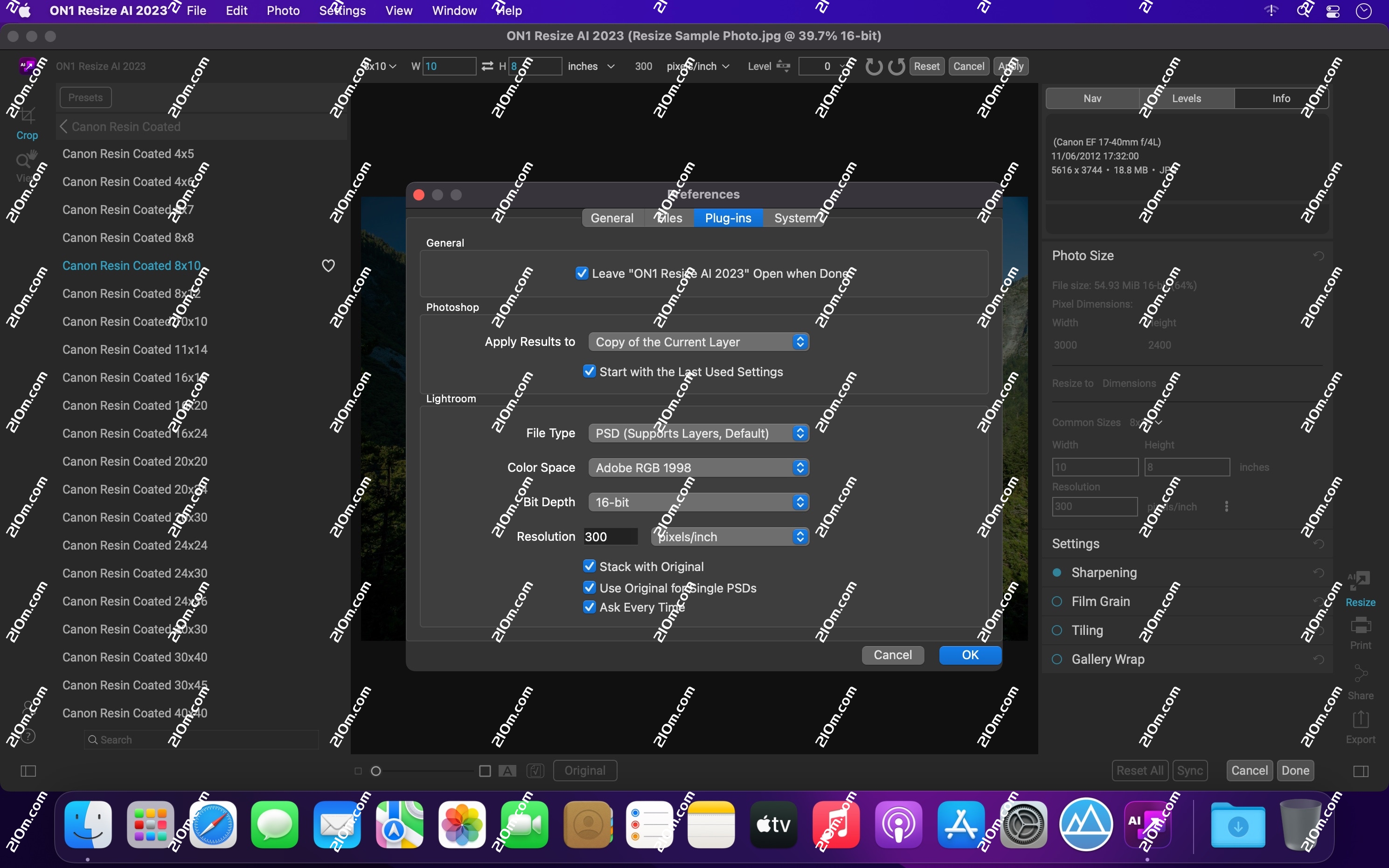 ON1 Resize AI 2026.3 for mac(图像缩放软件)的截图