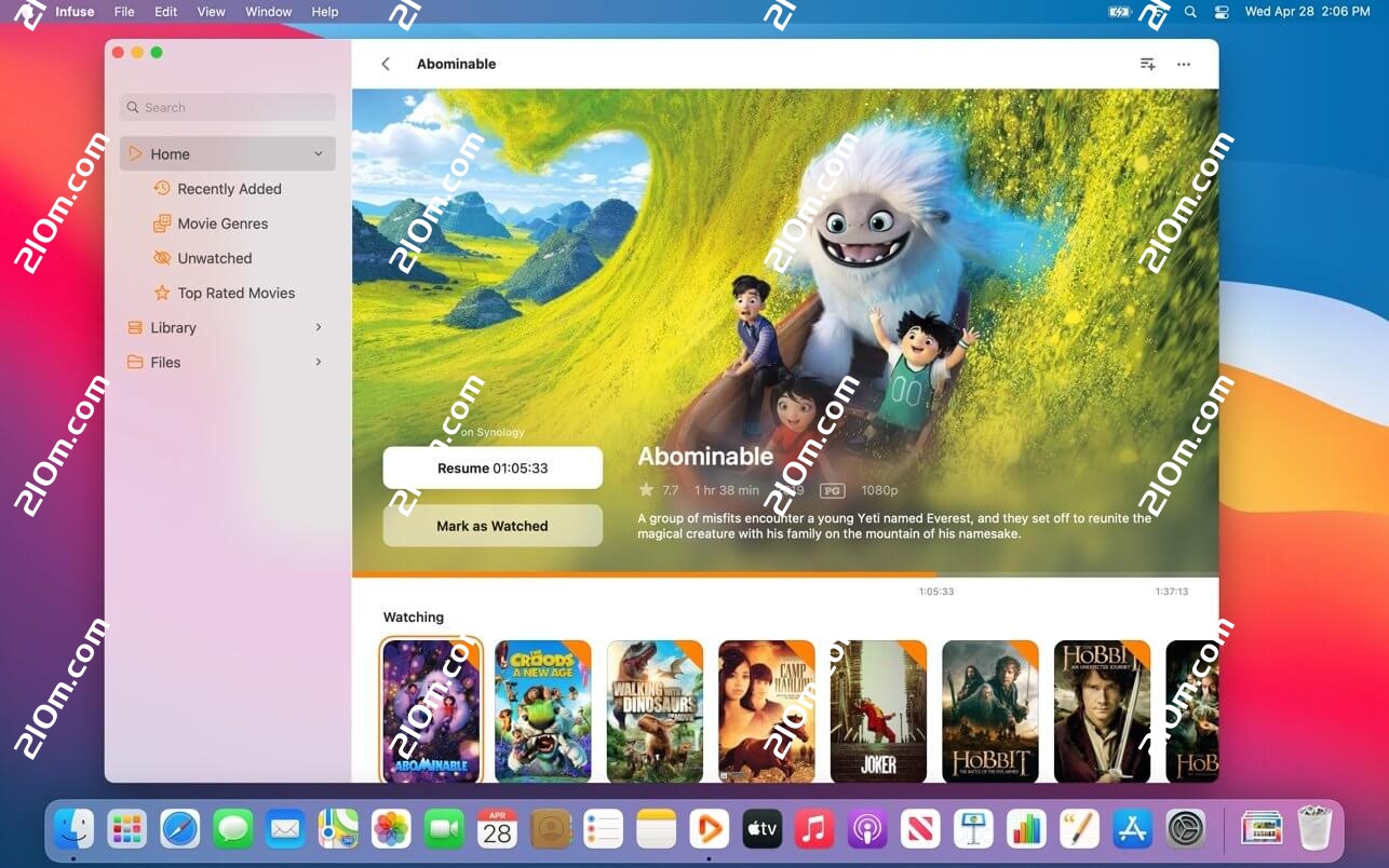 Infuse for Mac(多媒体播放器)的截图