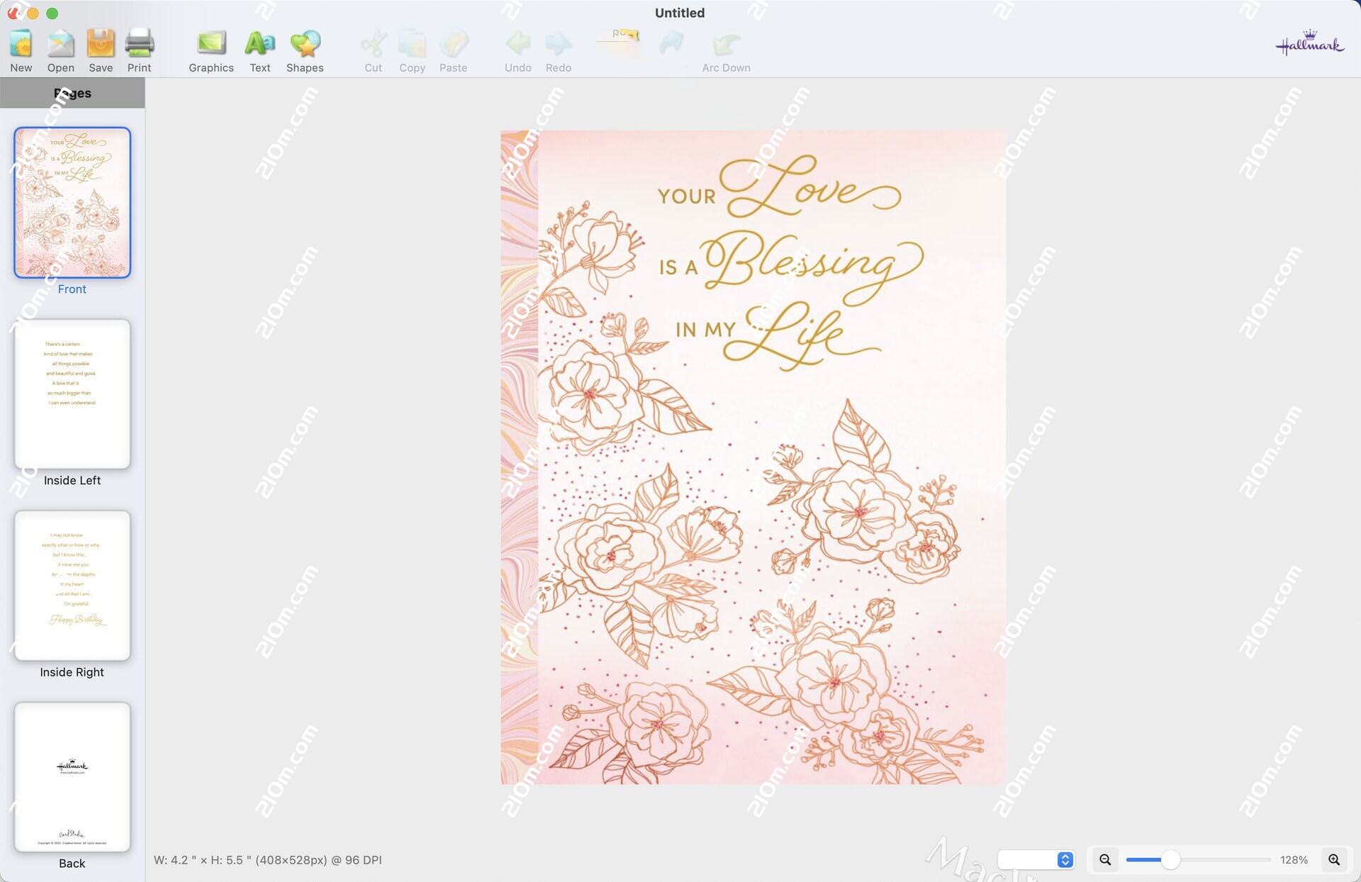 Hallmark Card Studio 23 for Mac(贺卡设计制作软件)的截图