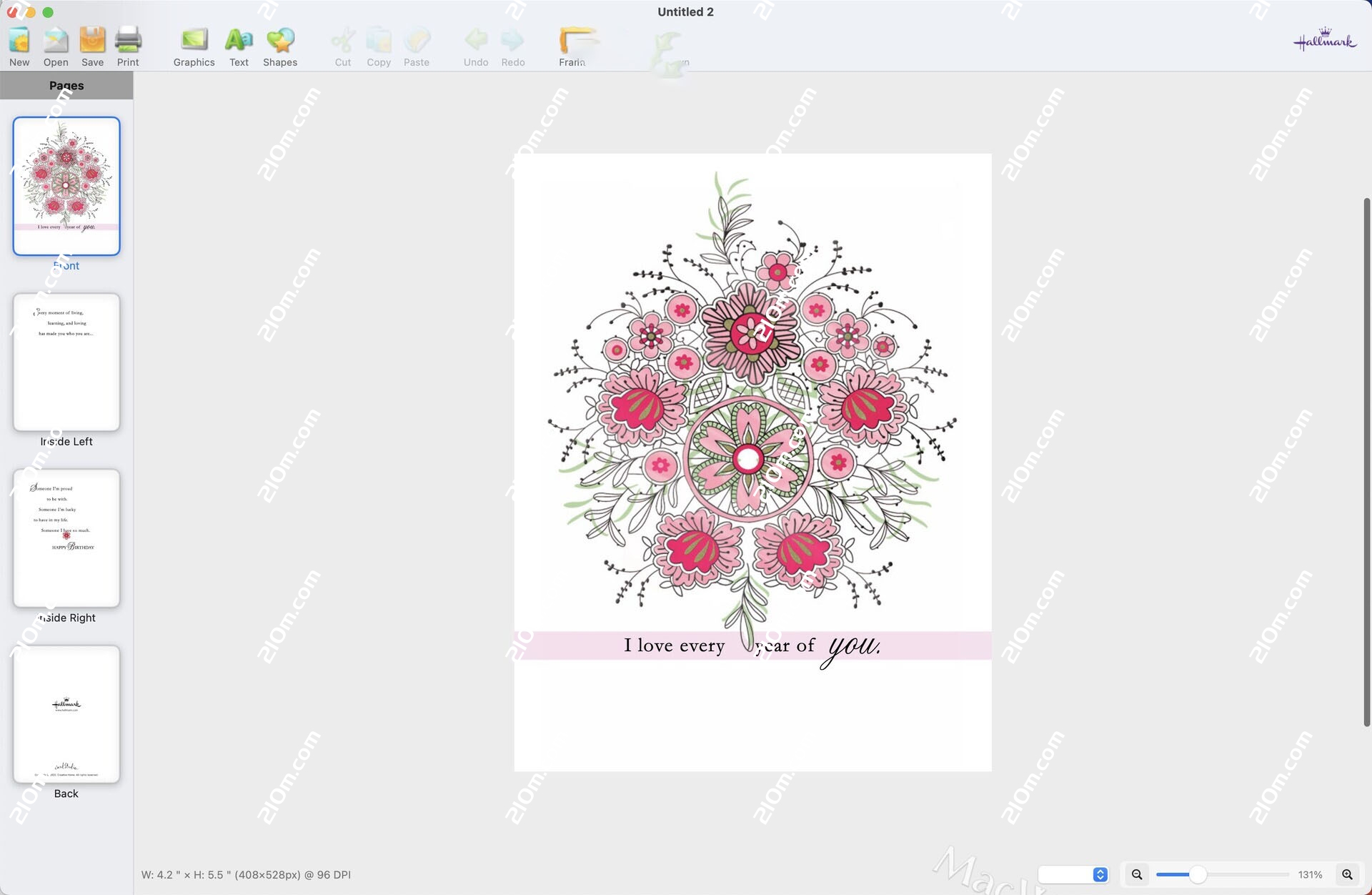 Hallmark Card Studio 23 for Mac(贺卡设计制作软件)的截图