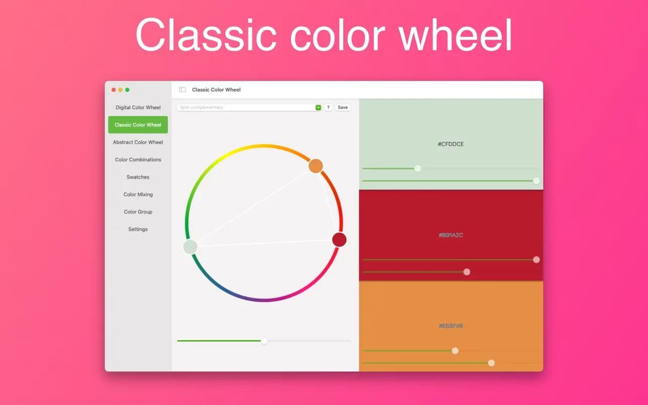 Color Wheel for Mac(mac色轮工具)的截图