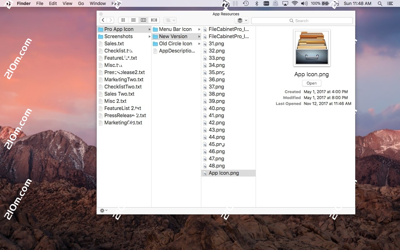 File Cabinet Pro for mac(菜单栏的文件管理器)的截图