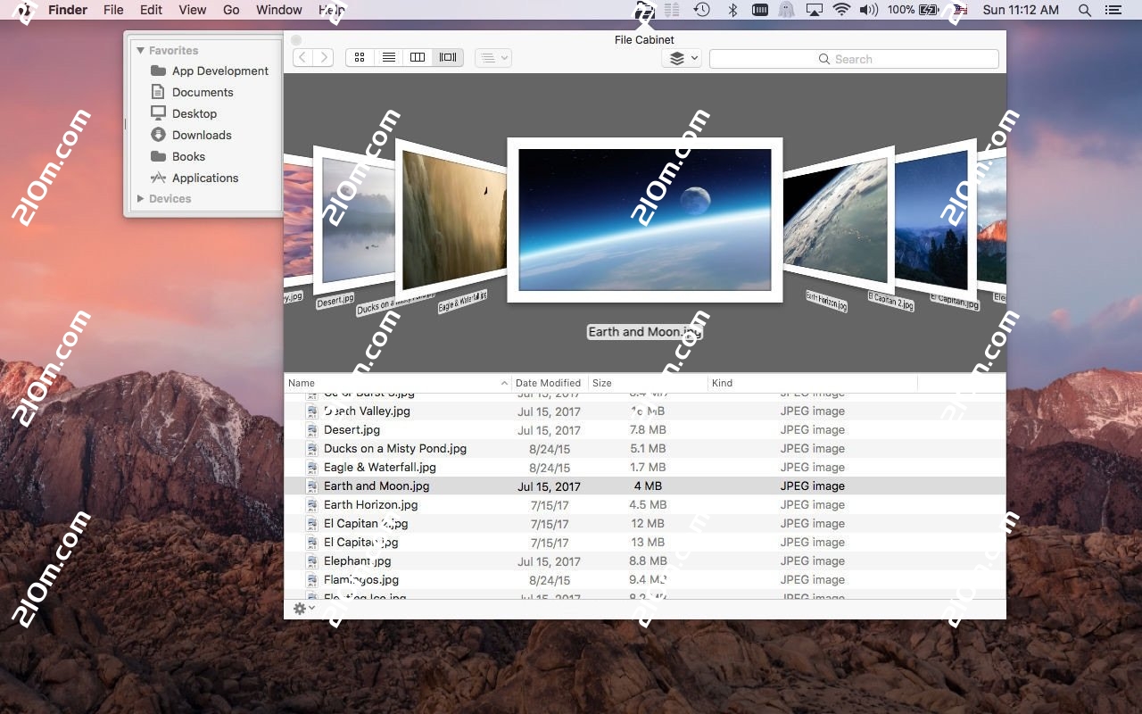 File Cabinet Pro for mac(菜单栏的文件管理器)的截图