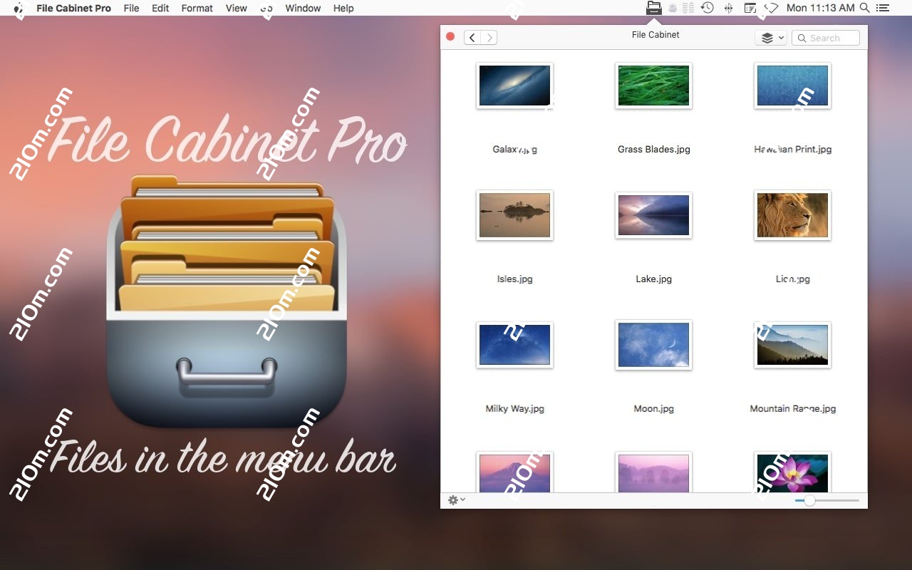 File Cabinet Pro for mac(菜单栏的文件管理器)的截图