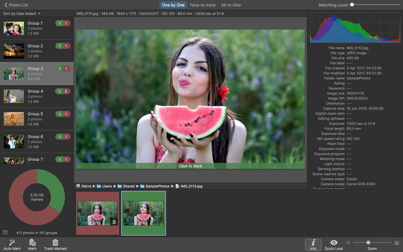 PhotoSweeper X for Mac(重复照片清理工具)的截图
