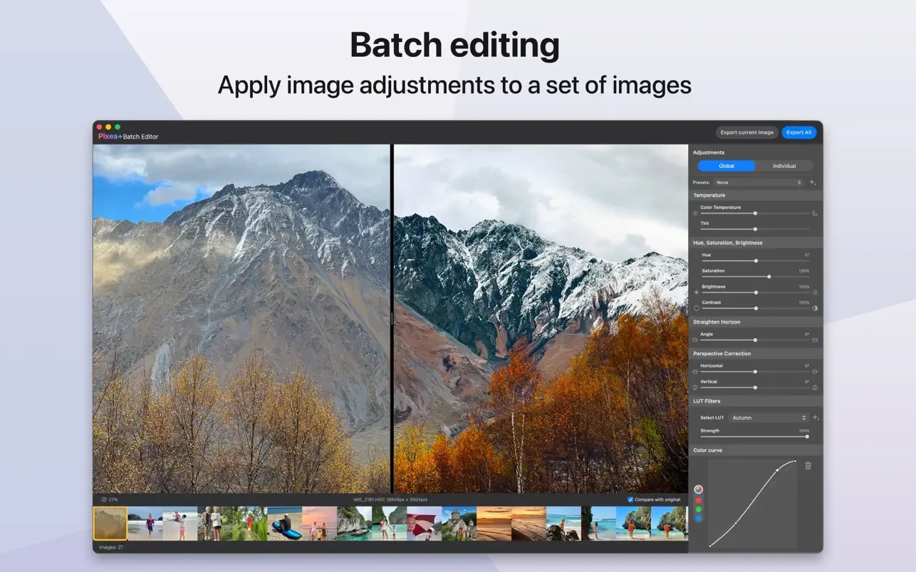 Pixea Plus for Mac(高效图片浏览器)的截图