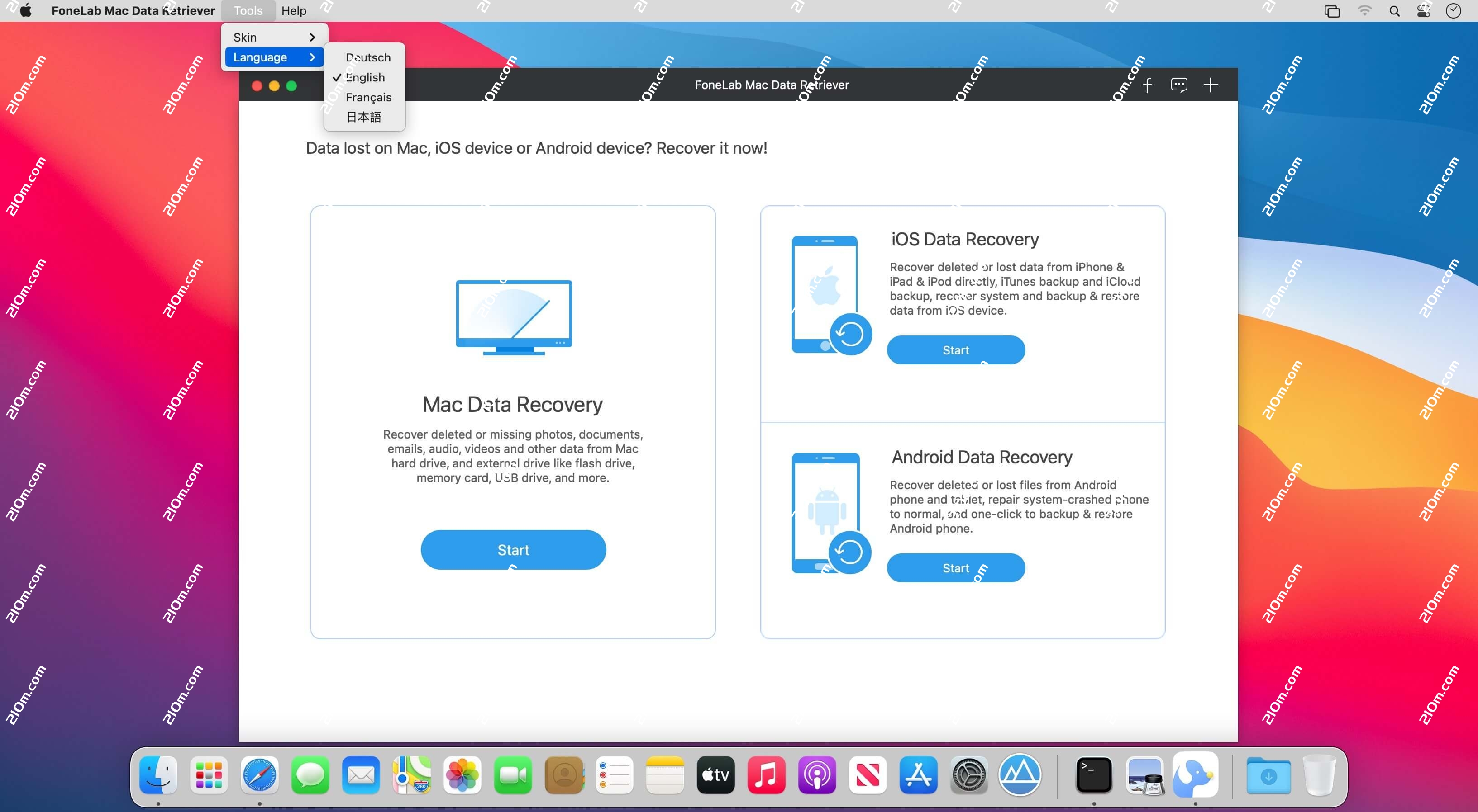 FoneLab Mac Data Retriever for Mac(mac数据恢复软件)的截图