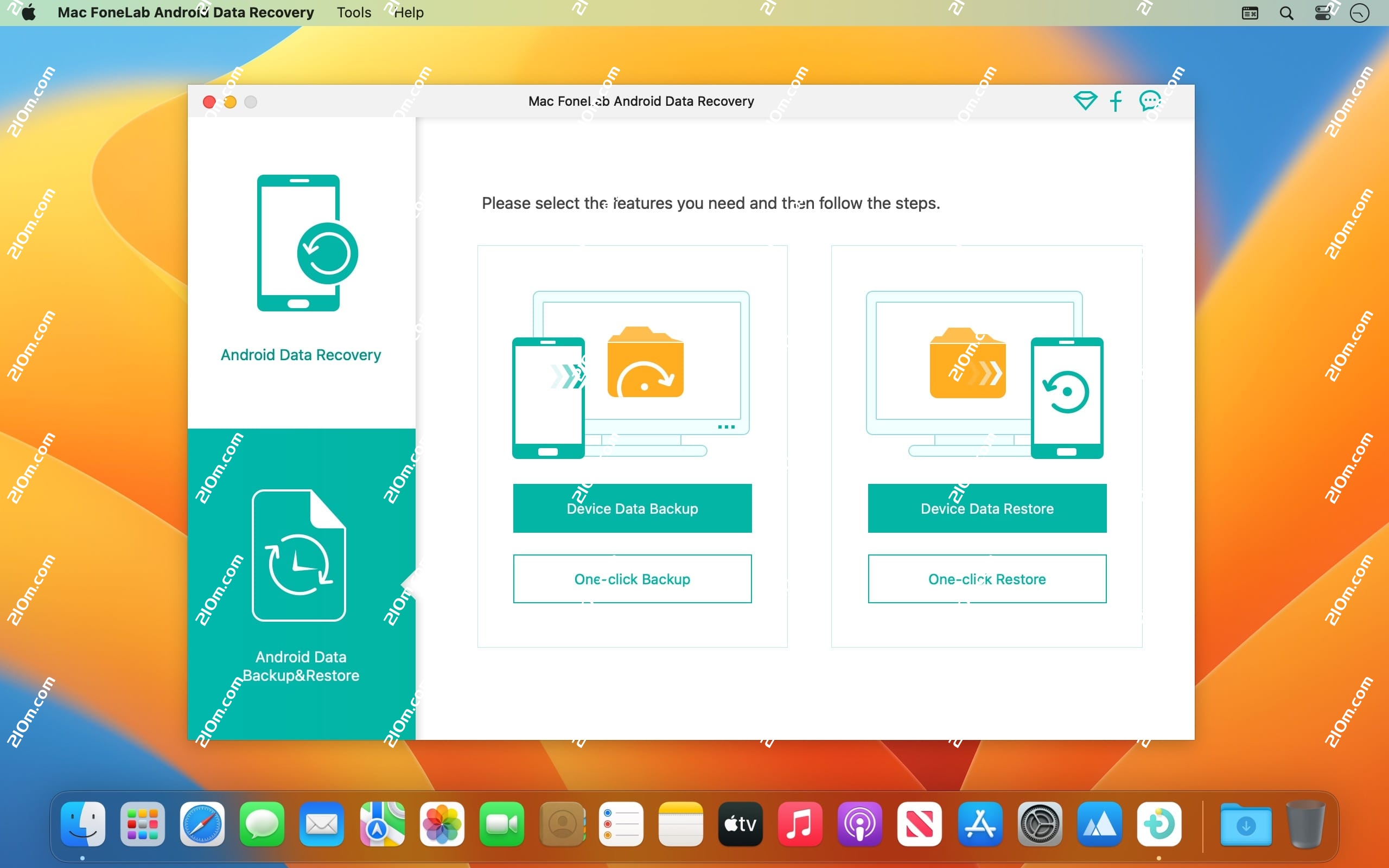 Mac FoneLab Android Data Recovery for Mac(安卓数据恢复工具)的截图