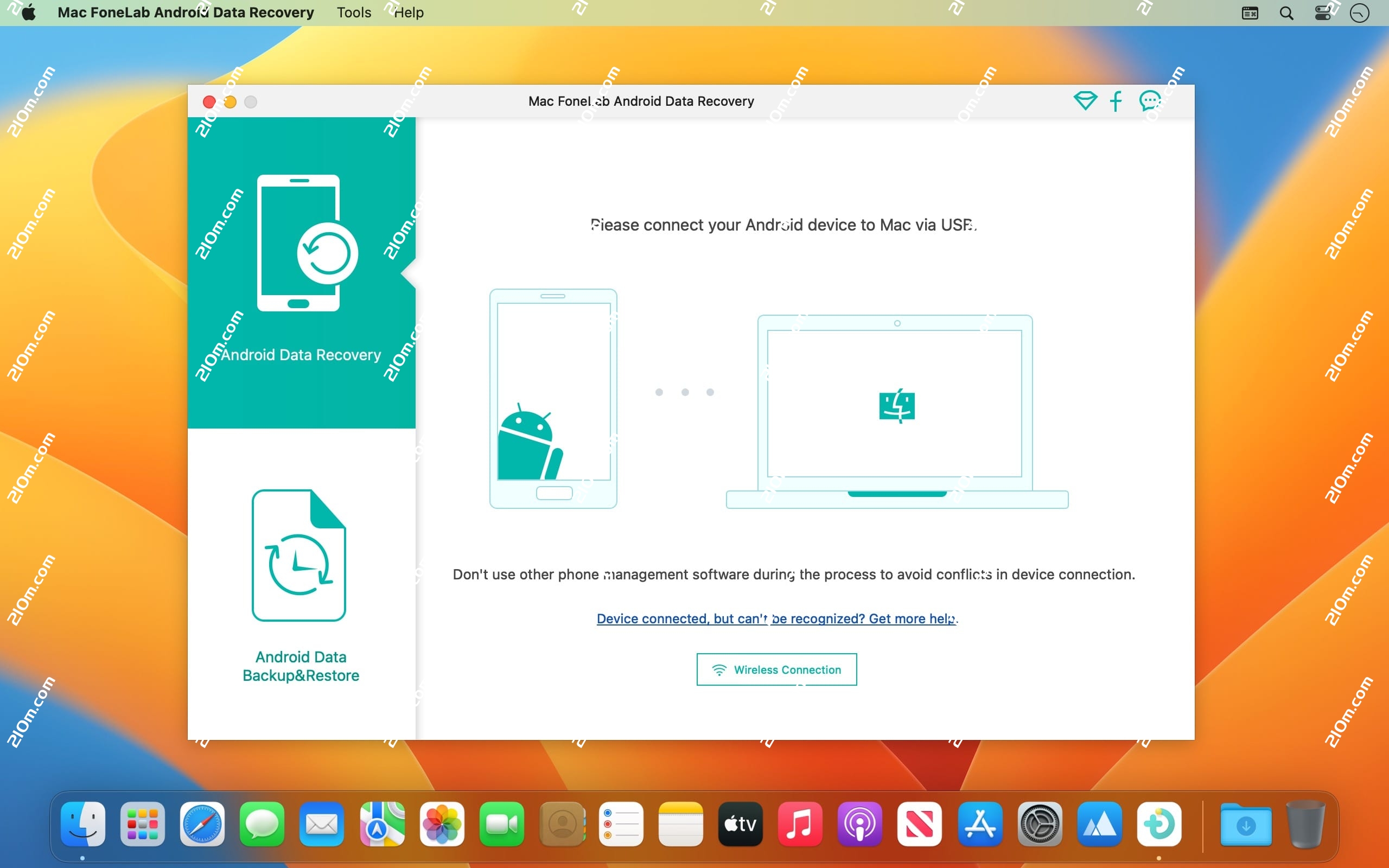 Mac FoneLab Android Data Recovery for Mac(安卓数据恢复工具)的截图