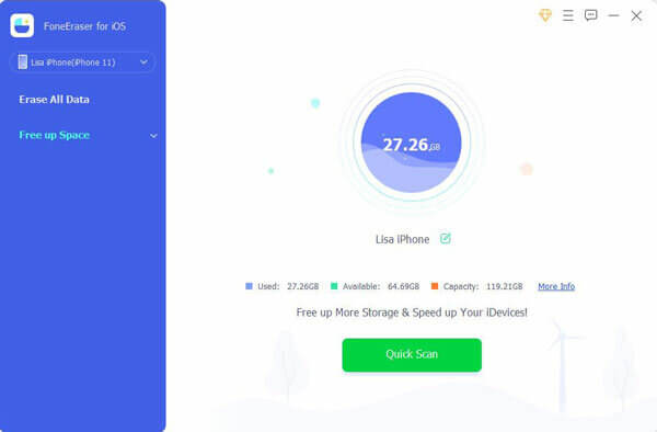 FoneLab FoneEraser for iOS for Mac(ios数据清除工具)的截图