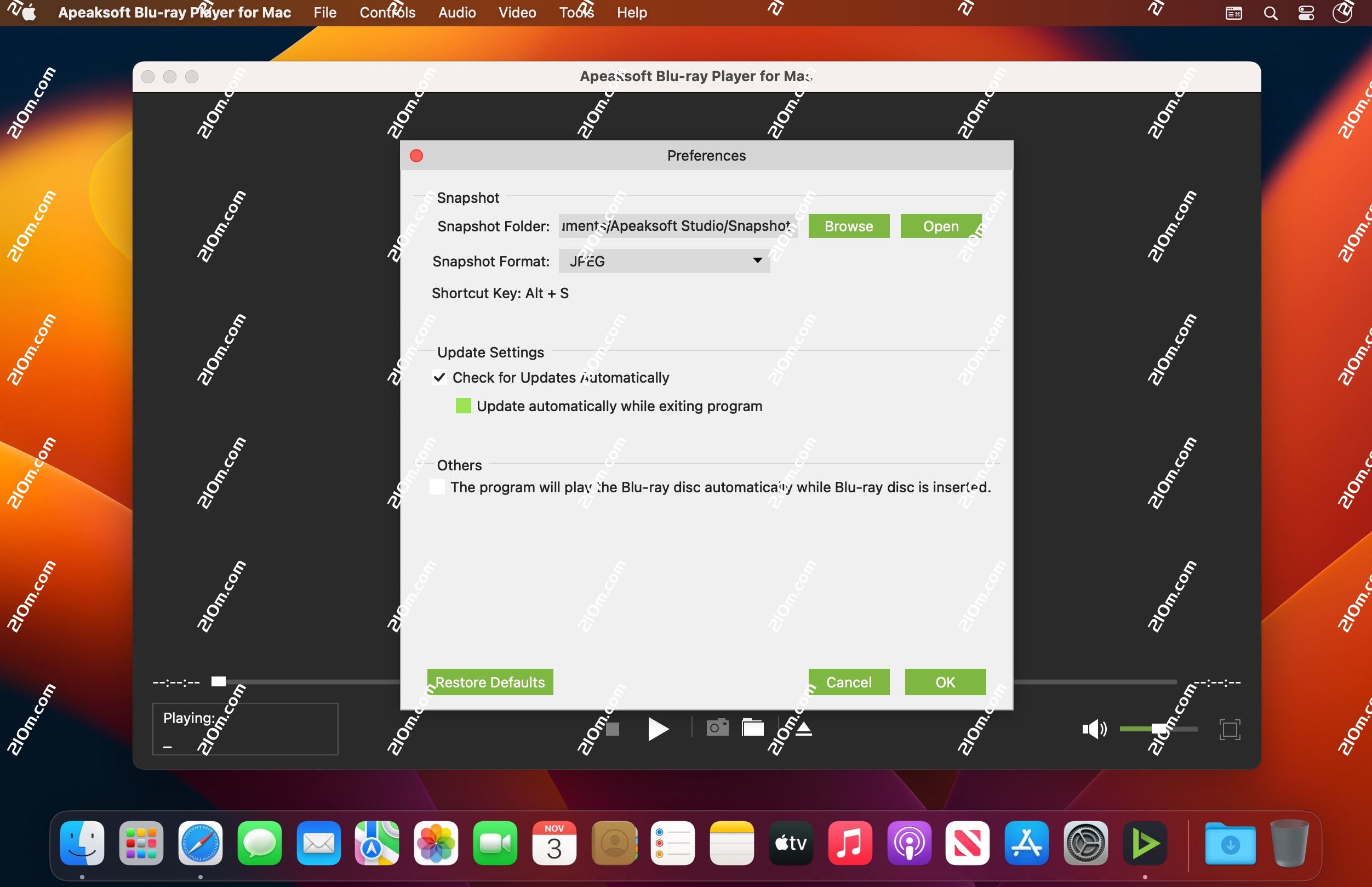 Apeaksoft Blu-ray Player for Mac(蓝光视频播放器)的截图