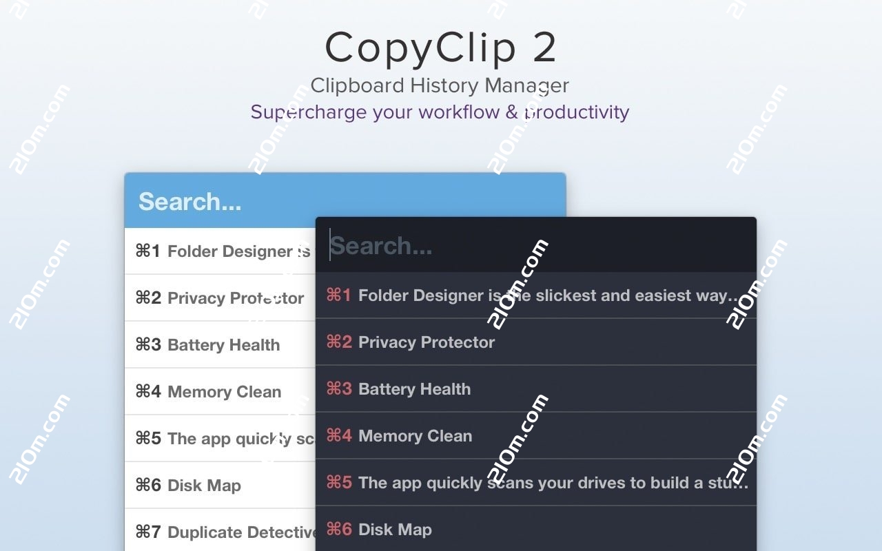 CopyClip for Mac(剪切板历史管理软件)的截图