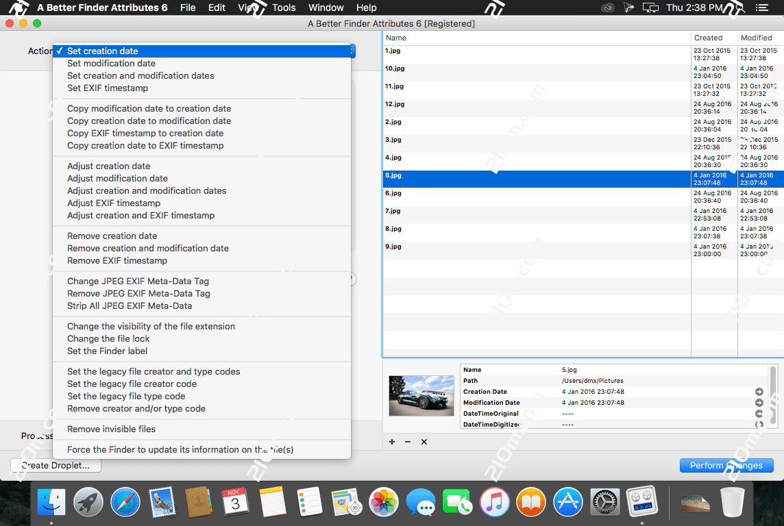A Better Finder Attributes 7 for Mac(文件批量重命名工具)的截图