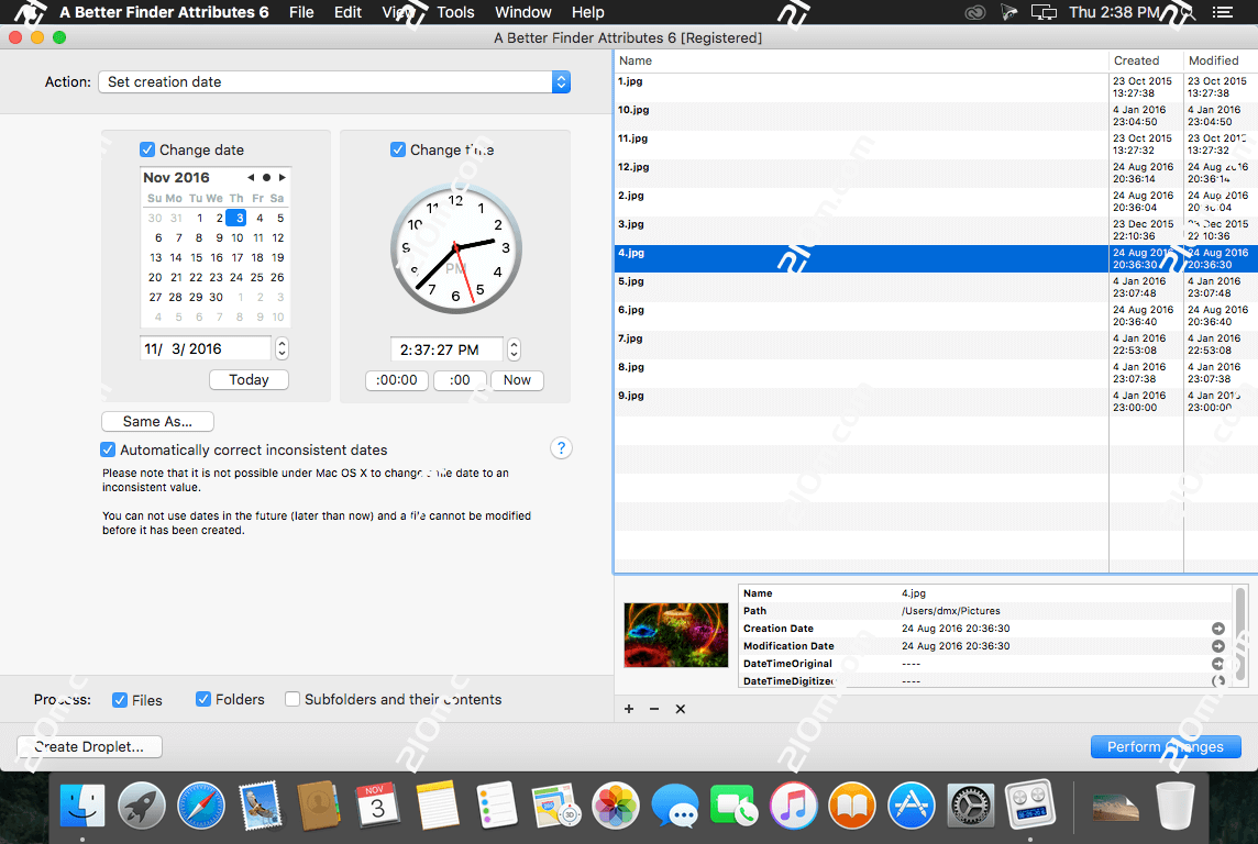 A Better Finder Attributes 7 for Mac(文件批量重命名工具)的截图
