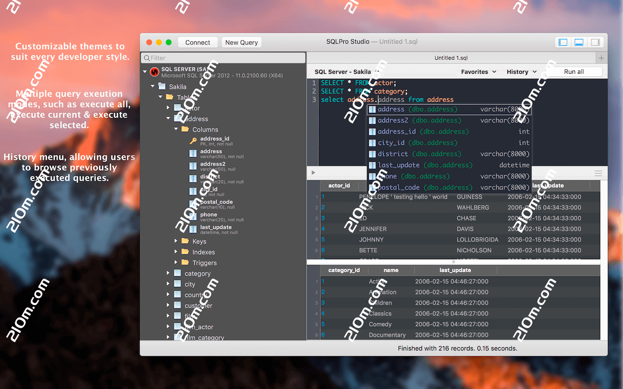 SQLPro Studio for Mac(高级数据库管理工具)的截图