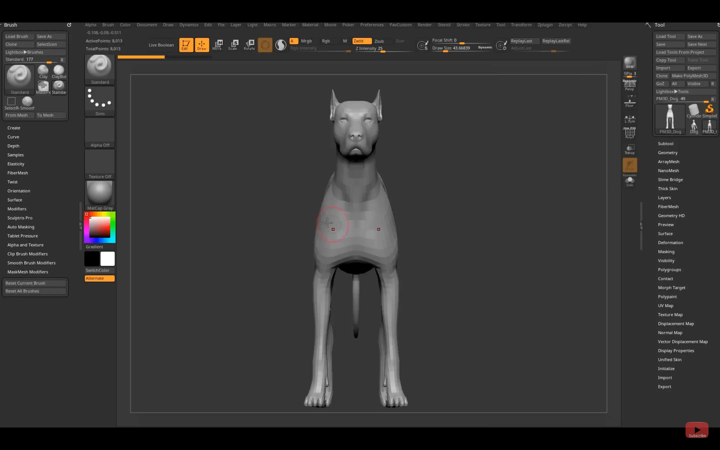 ZBrush 2026 for mac (动画和视觉效果的3D雕刻神器)的截图