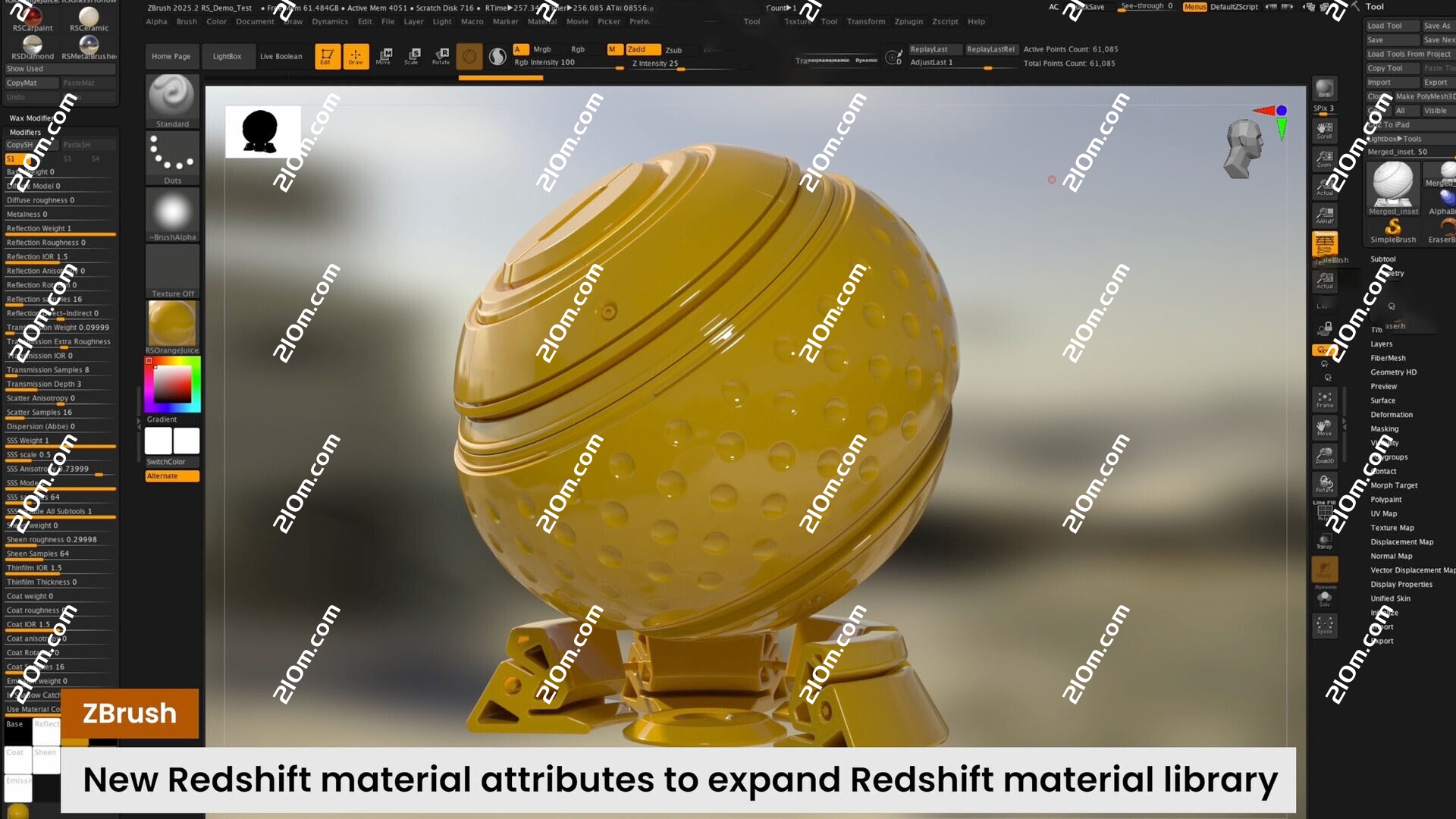 ZBrush 2022 for Mac(三维数字雕刻软件)的截图