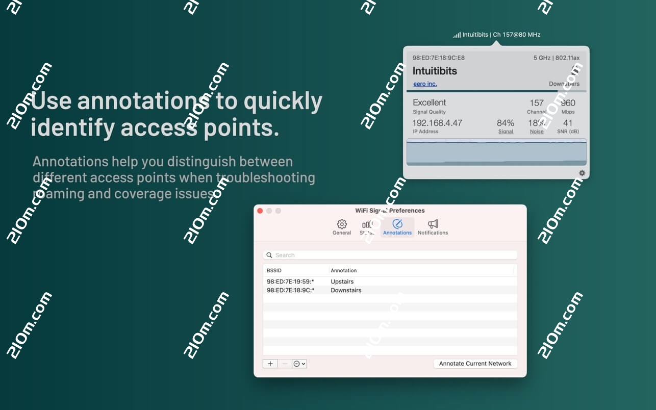 WiFi Signal for mac(wifi信号管理工具)的截图