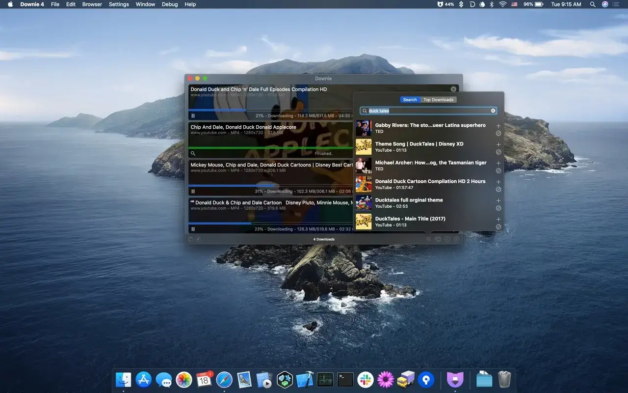 Downie 4 for Mac(视频下载工具)的截图