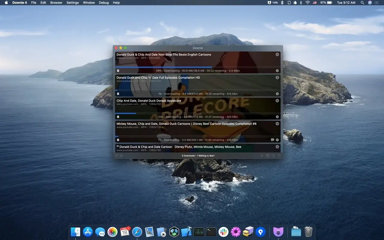 Downie 4 for Mac(视频下载工具)的截图