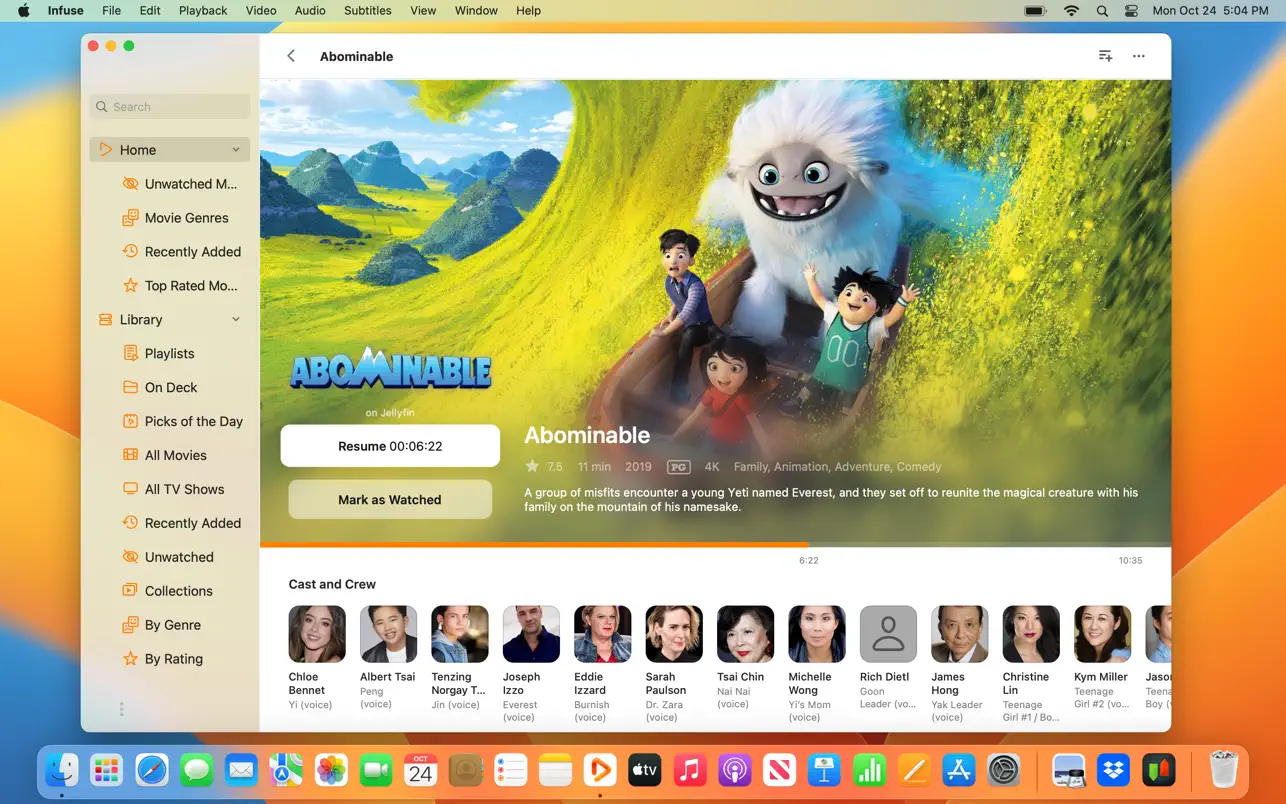 Infuse Pro for Mac(专业的视频播放器)的截图