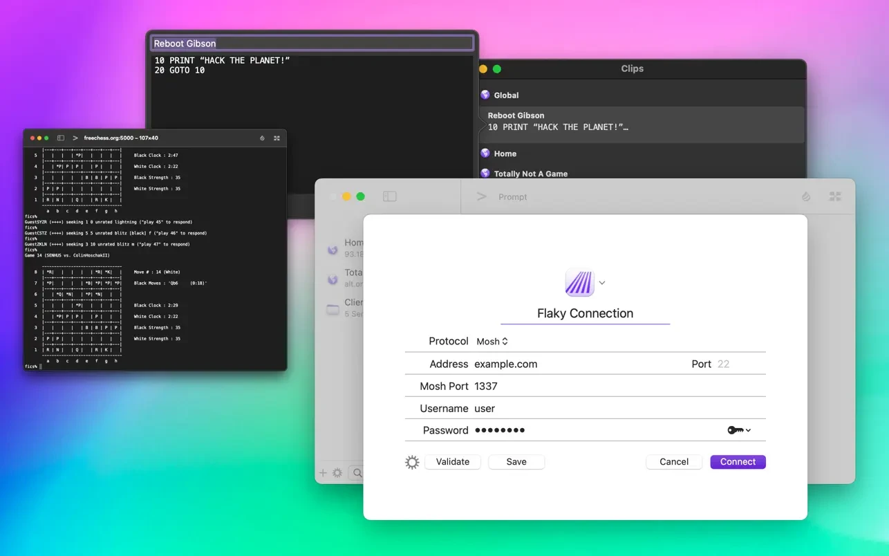 Prompt for mac(专业远程SSH服务器管理工具)的截图
