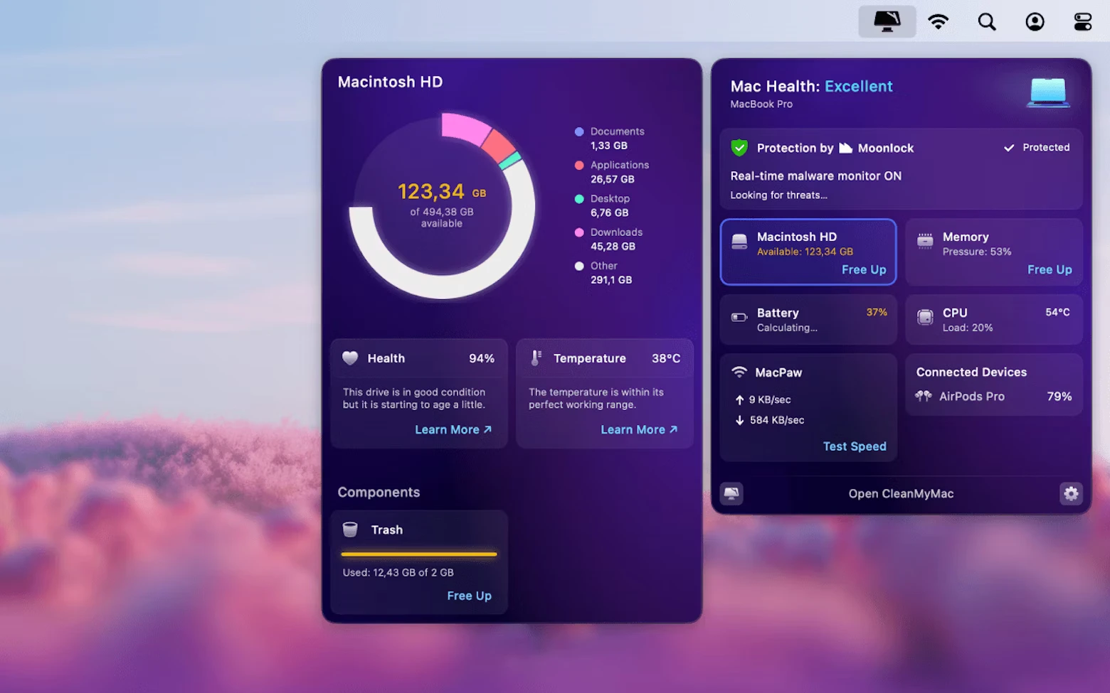 CleanMyMac X 4 for mac(Mac清理优化工具)兼容26系统的截图