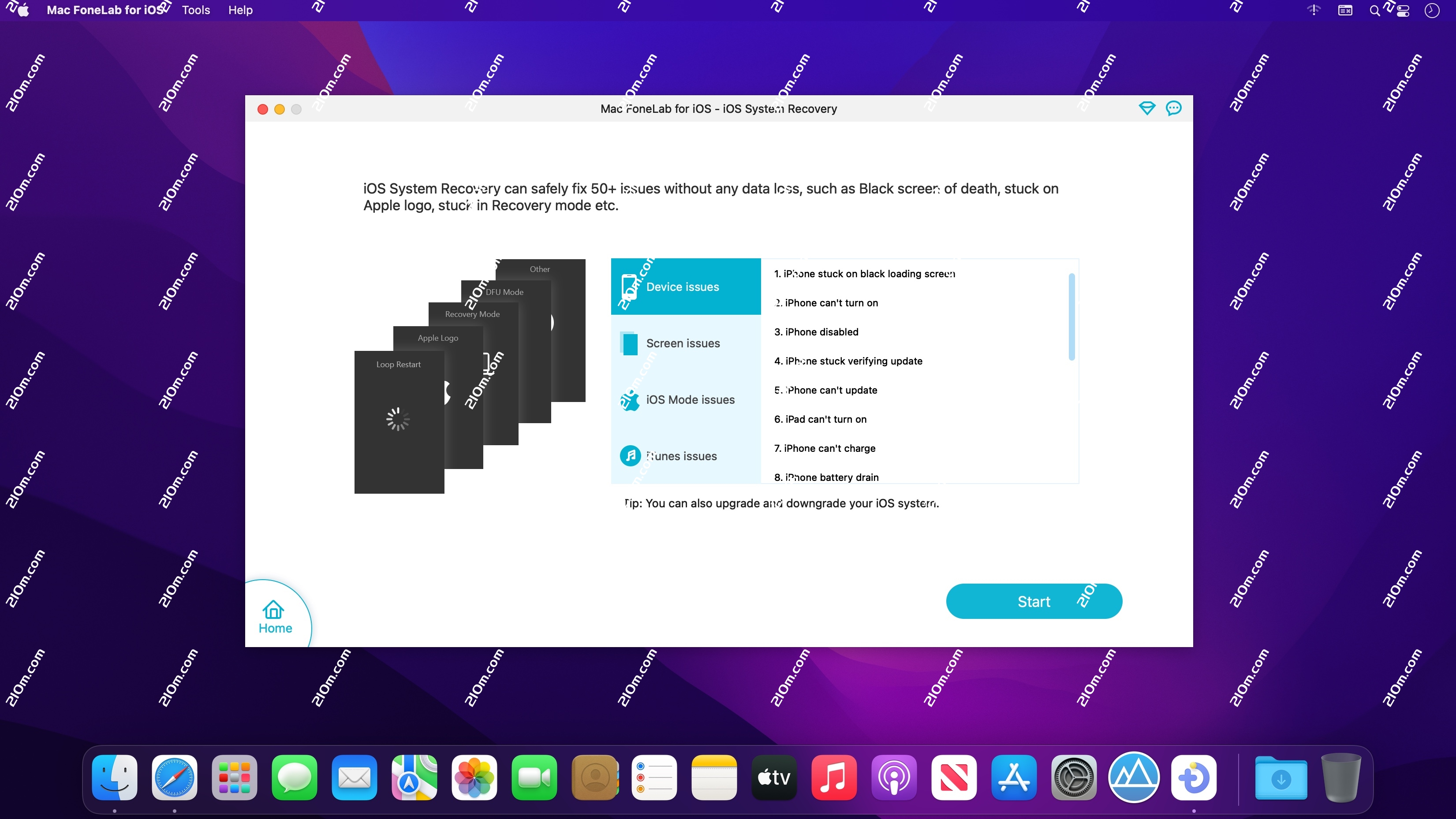 Mac FoneLab for iOS for Mac(专业的iPhone数据恢复软件)的截图