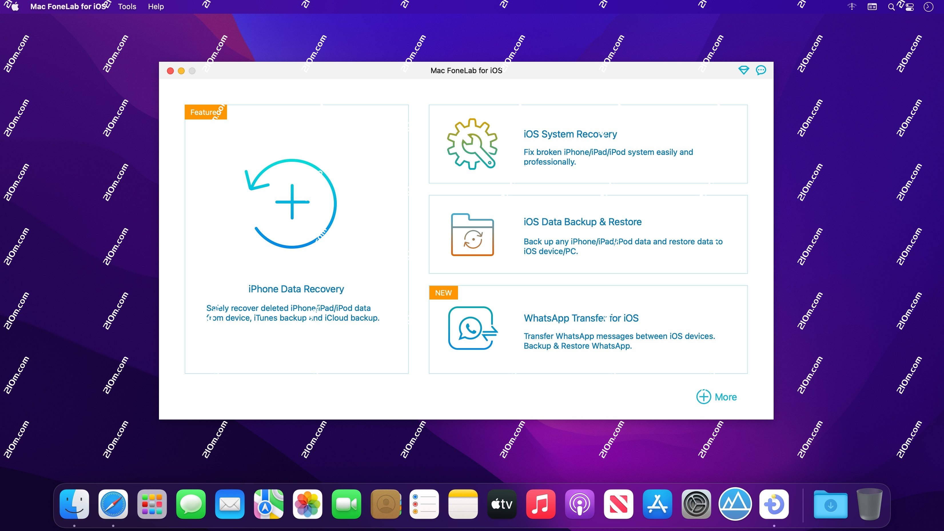 Mac FoneLab for iOS for Mac(专业的iPhone数据恢复软件)的截图