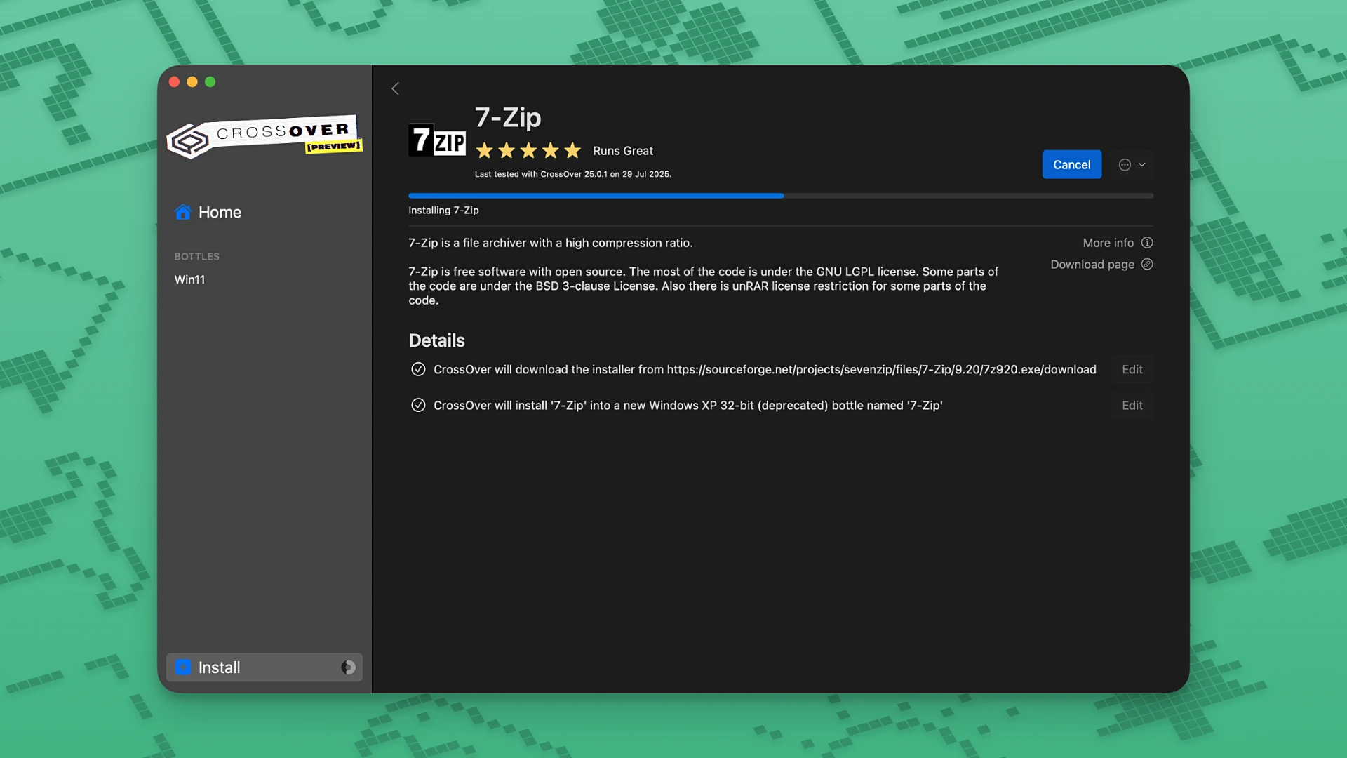 CrossOver for Mac(windows 虚拟机)的截图