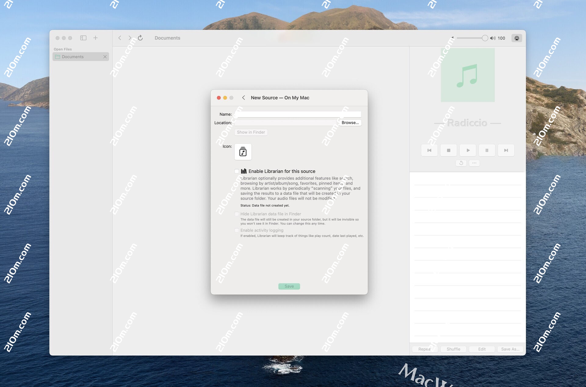 Radiccio for Mac(轻量级音乐播放器)的截图