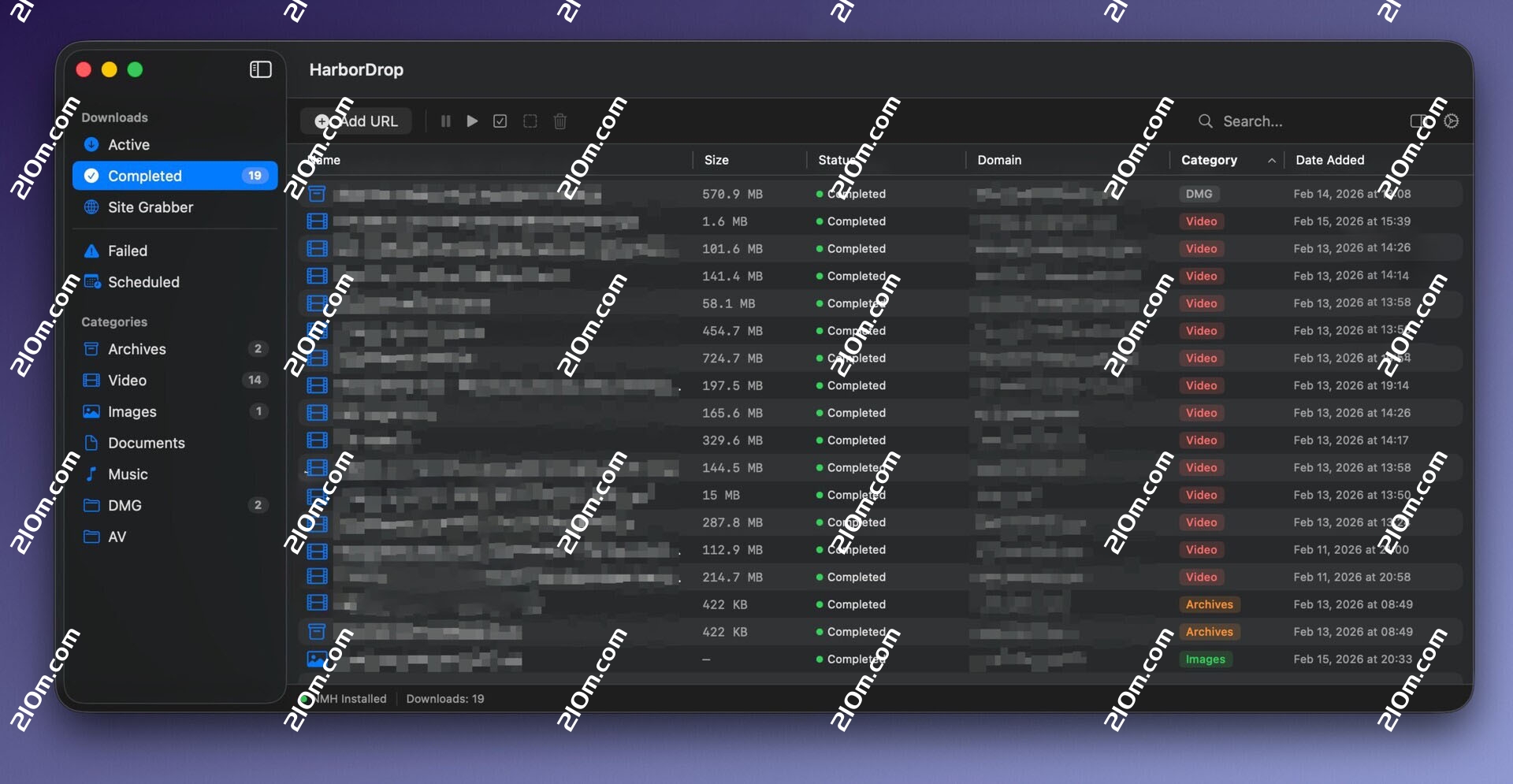 HarborDrop for mac(IDM智能下载管理器)的截图