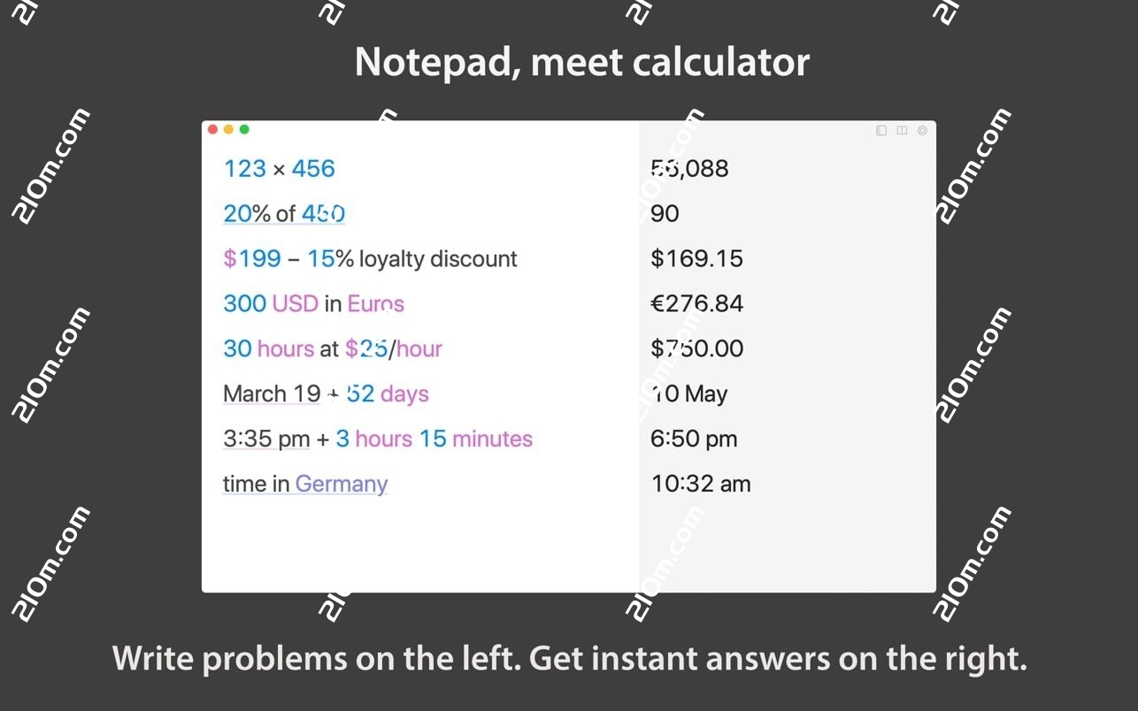 Soulver 3 for Mac(智能文本计算器)的截图