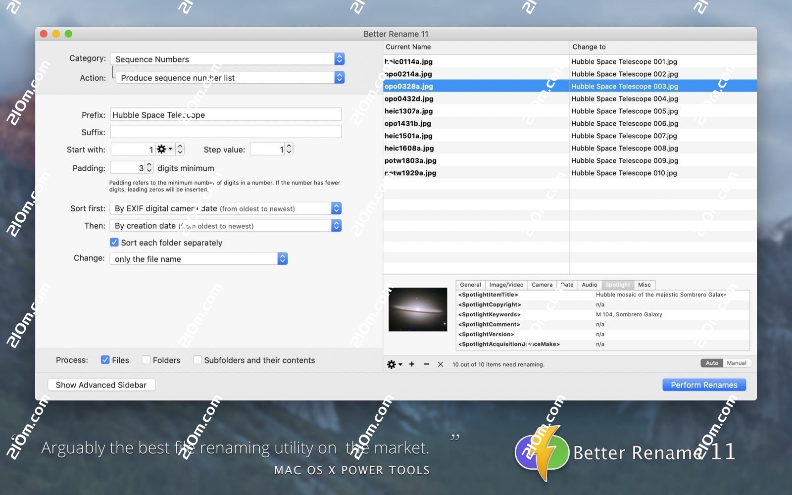 A Better Finder Rename 12 for Mac(苹果电脑批量重命名工具)的截图
