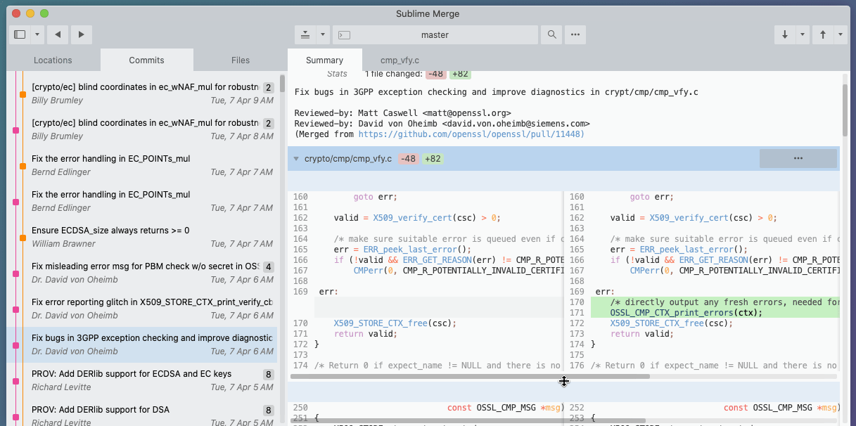 Sublime Merge for Mac(git客户端工具)的截图
