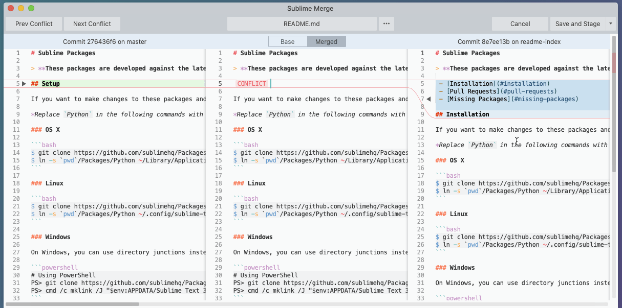 Sublime Merge for Mac(git客户端工具)的截图