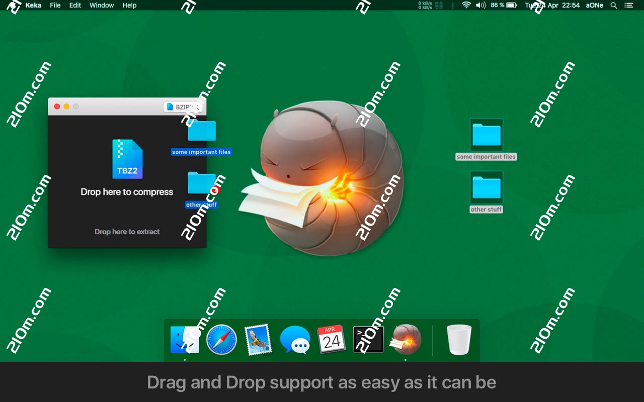 Keka for Mac(mac压缩解压软件)的截图
