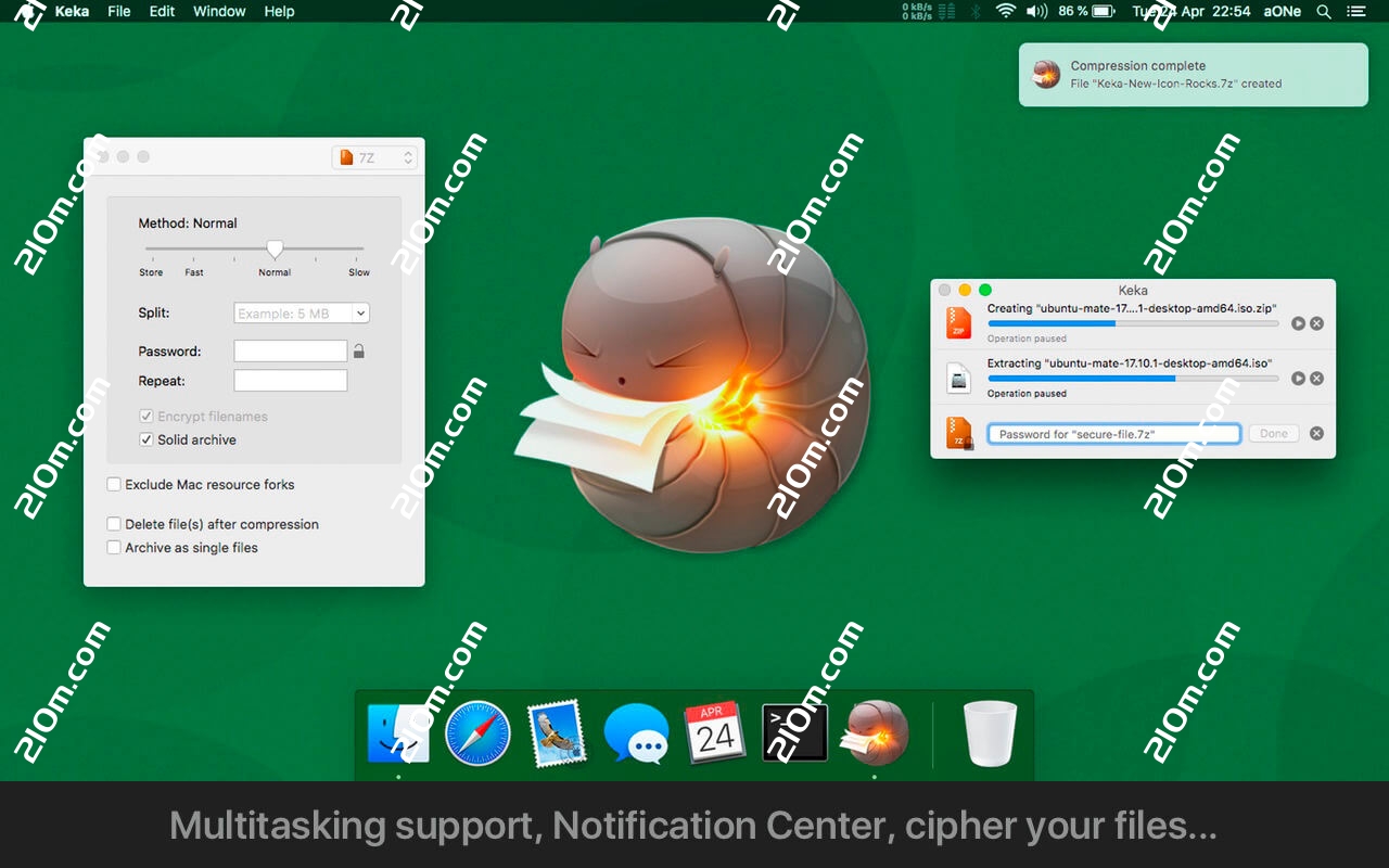 Keka for Mac(mac压缩解压软件)的截图
