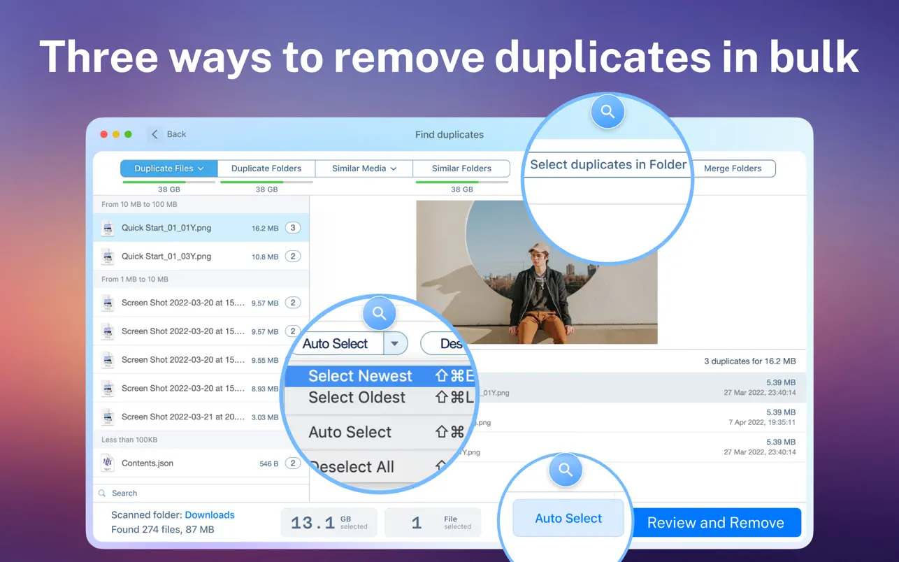 Duplicate File Finder for mac(重复文件快速查找器)的截图