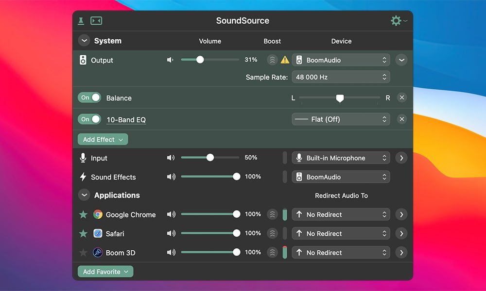 SoundSource 6 for Mac(专业的mac音频控制器)的截图