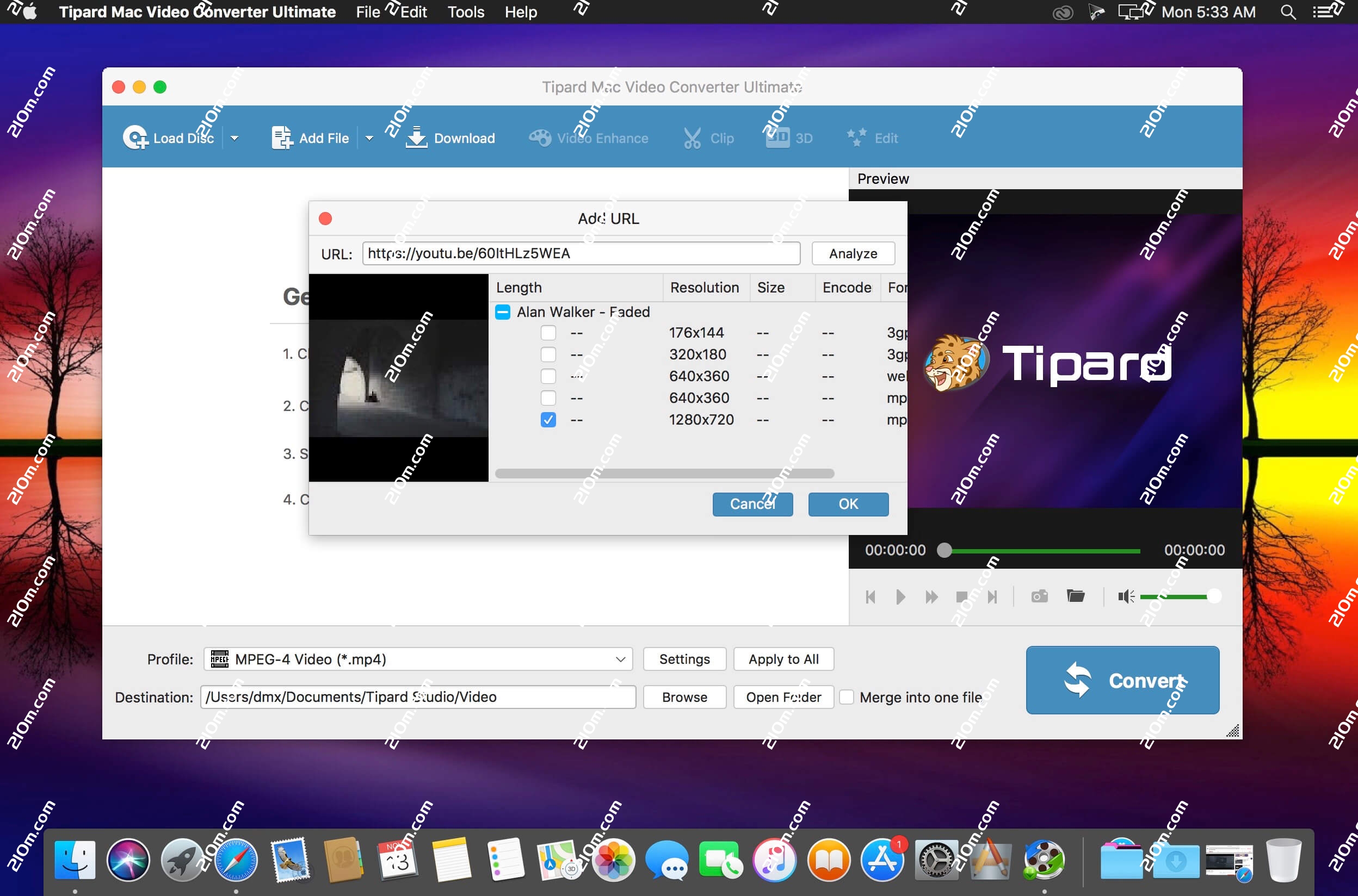 Tipard Video Converter Ultimate for Mac(视频格式转换工具)的截图