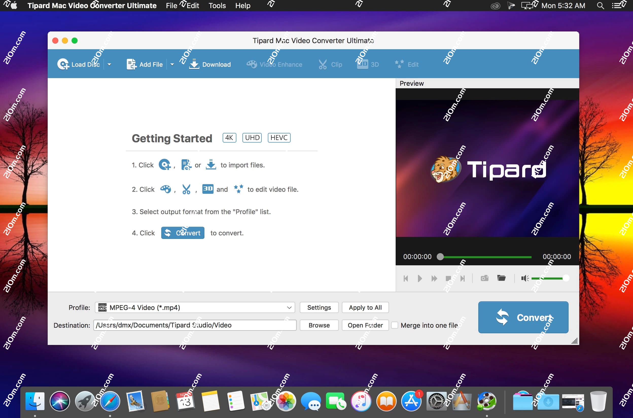 Tipard Video Converter Ultimate for Mac(视频格式转换工具)的截图