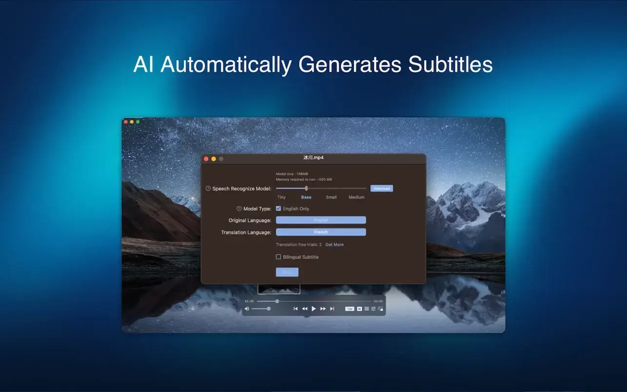 Fig Player – play mp4 mkv mp3 for Mac(媒体播放器)的截图