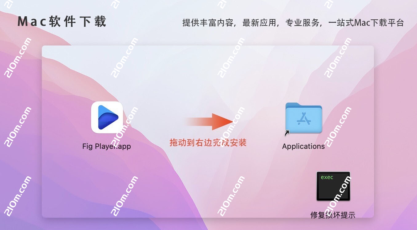 Fig Player - play mp4 mkv mp3 for Mac(媒体播放器)