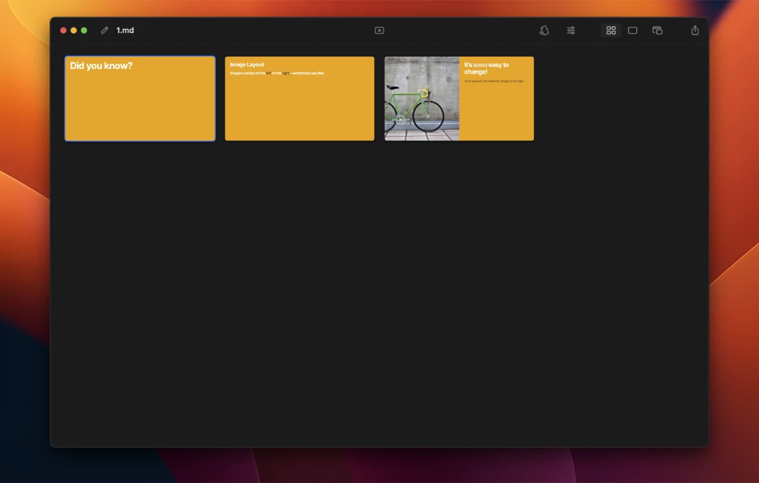 Deckset for Mac(MD文档转幻灯片软件)的截图